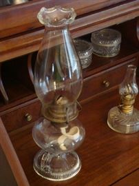 ANTIQUE DOUBLE FINGER RIPLEY & CO. OIL LAMP, dated1868