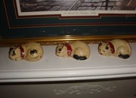 EARLY CHALKWARE KITTENS