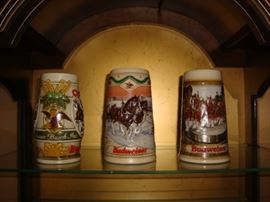 VINTAGE BUDWEISER STEINS