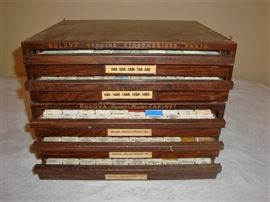 BULOVA REPAIR-MASTER WATCHMAKERS CABINET - 5 DRAWER