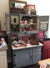VINTAGE COCA-COLA AND HOOSIER.