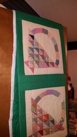 Hand stitched quilt