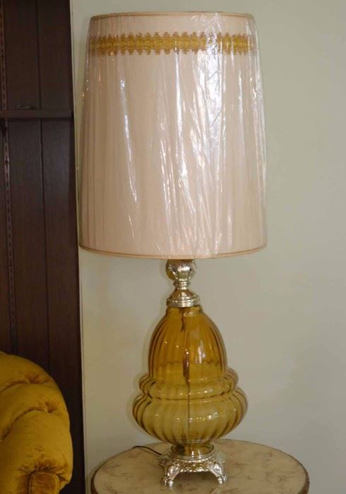 Vintage Glass Table Lamps