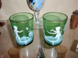 Mary Gregory Tumblers