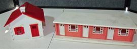 plasticville house & motel (very retro)