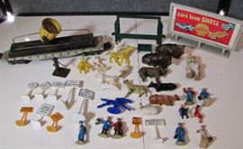 shell billboard sign, RR track signage please see all the photos