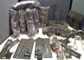 large lot of train tracks