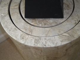 Glass top three piece base coffee table