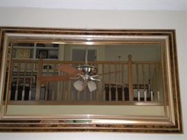 Large framed mirror