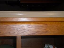 Domino Mobler of Denmark-Danish Modern glass front cabinet with two drawers