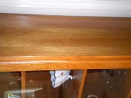 Domino Mobler of Denmark-Danish Modern glass front cabinet with two drawers