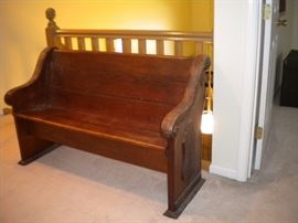 Church pew from Morris Union Church