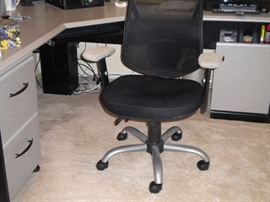Desk and office chair
