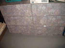 Two 1980's three drawer chest of drawers