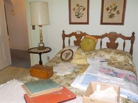 Lots of pretty linens and clean furniture