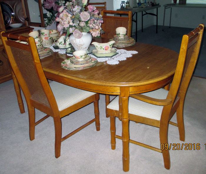 BROYHILL $450  ALSO FRANCISCAN DESERT ROSE ON TABLE.  