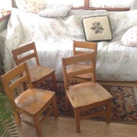 Golden Oak Childrens' Chairs 
