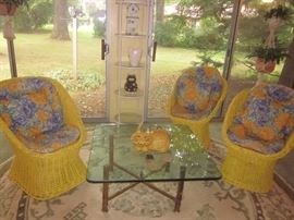 Vintage wicker chairs