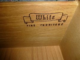 Twin Beds and Night Stand by White Furniture Co.