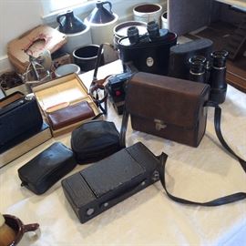 ANTIQUE AND VINTAGE CAMERAS AND BINOCULARS