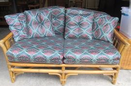 Rattan two seater in excellent, like new condition
