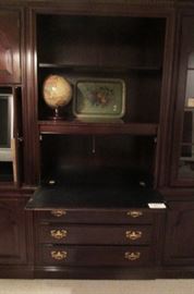 Pennsylvania House drop-down desk in solid cherry or mahogany.  One of three matching pieces.