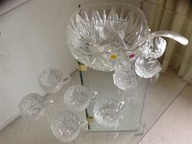 Vintage Crystal bunch bowl