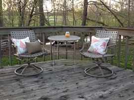 Swivel & Rock chairs + Patio Table