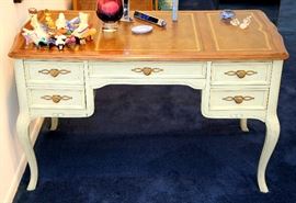 Desk by Sligh, Holland Michigan. Dimensions: 47" L x 24" D x 28 1/2" H.