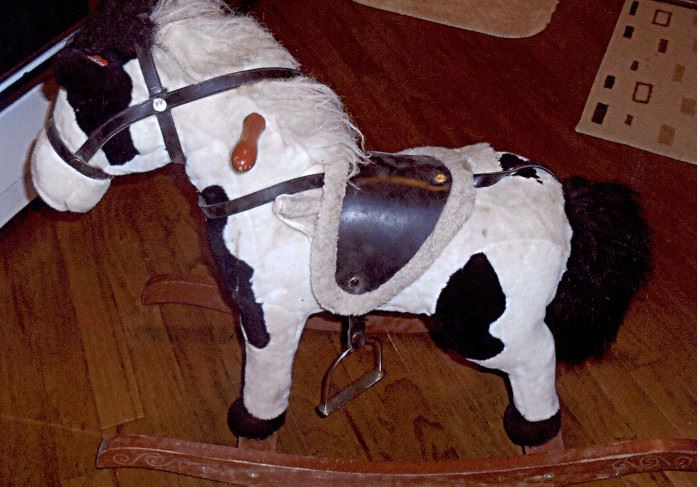 Chrisha Playful Plush Pony Rocking Horse