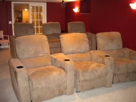 Theater seating reclining