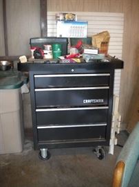 Craftsman black toolbox/chest on casters