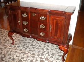 Queen Anne style buffet/sideboard with flip top