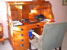 Roll top desk with all the bells and whistles