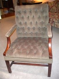 Tufted nail head chair