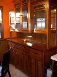Aspen Home Mission style buffet/hutch/china cabinet/flatware drawer (great for homes with limited kitchen cabinet space)