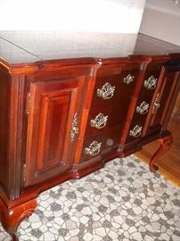 Queen Anne style buffet/sideboard with flip top