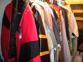 KC Chiefs winter jacket and MU missouri jacket