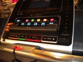 NordicTrack c1500 treadmill An ultimate runner’s delight! The heavy-duty NordicTrack Treadmill 1500 incorporates high-end technology and engineering to withstand intensive use while delivering unbeatable performance year after year. Designed to keep you safe, motivated and connected while you work your way to fitness, this treadmill featuring a large DurX™ commercial pro motor is built for the long haul.

Log on miles, not aches and pains. The NordicTrack C1500 greatly reduces injuries that are typical in serious training with its Quadflex™ commercial-grade cushioning and extra long deck that delivers joint protection and a comfortable stride. And to ensure you’re maximizing your workout by keeping within your heart training zone, conveniently built-in sensors in your handlebars monitor your heart rate and continuously display the reading. Treading on an incline is widely known to be beneficial for targeting major muscle groups. Now, NordicTrack’s revolutionary concept shows that walki