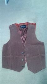 Wilson leather/suede vest