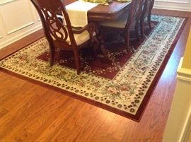 Area Rug - Rose/Beige/Floral - Synthetic - 8' x 12'