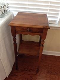 Vintage One-Drawer Side Table
