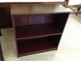 Dark Wood Laminate Two-Shelf Bookcase - 1 of 2
