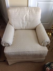 Rowe Furniture Cream Upholstered Arm Chair