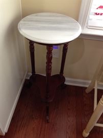 Antique Marble Top Fern Stand