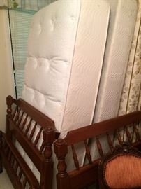 Twin beds headboard and footboards