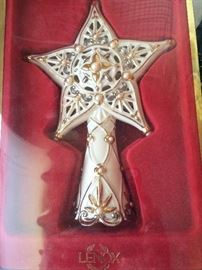 Lenox tree topper in original box
