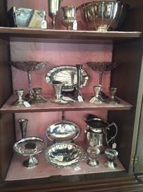 Wonderful selections of silver plate serving pieces