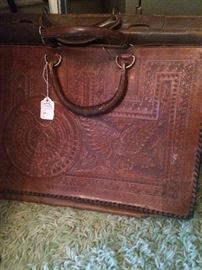 Very old leather brief case