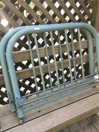 Old iron twin headboards